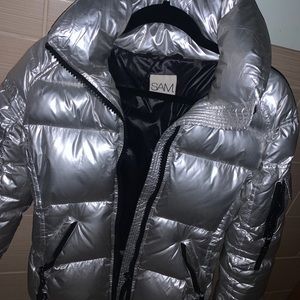 SAM. Freestyle Puffer Jacket Silver sz Small